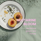 Nectarin Bloom Decaf tastes like nectarine green tea and honey