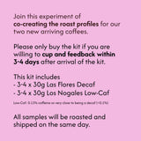 Roast Profile Development Kit: Las Flores Decaf & Los Nogales Low-Caf